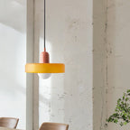 Retro Glass Pendant Lamp LED for Dining Room Bedroom Living Room
