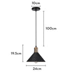 Retro Chandelier Pendant Light | Industrial E27 Fixture for Modern Living Room
