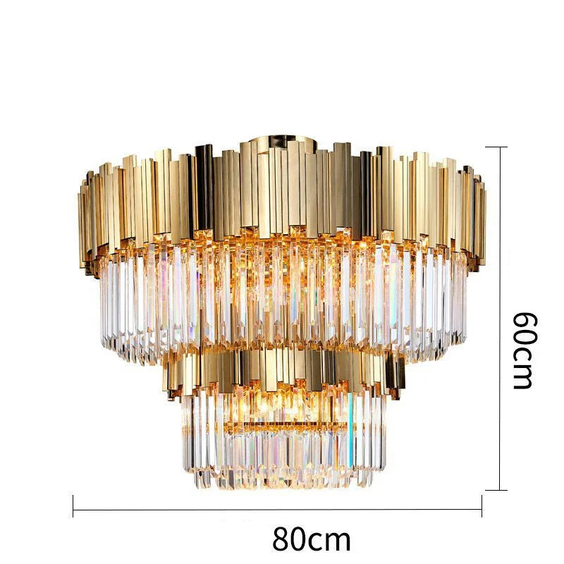 Modern Aluminum Circle LED Ceiling Chandelier for Bedroom Living Room Kitchen Fixtures