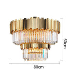 Modern Aluminum Circle LED Ceiling Chandelier for Bedroom Living Room Kitchen Fixtures