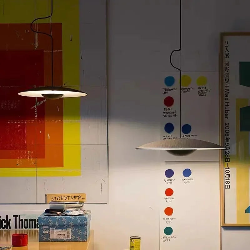 Wood Grain Black Pendant Lights for Dining Kitchen Table Room Decor