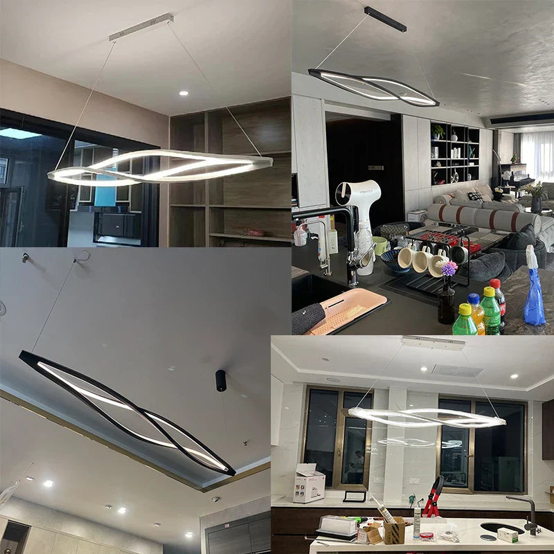 Aluminum LED Pendant Lamp for Kitchen Dining Island Suspended House Lighting