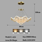 Bubble Pendant Chandelier: Modern Dimmable LED Lighting for Home Decor