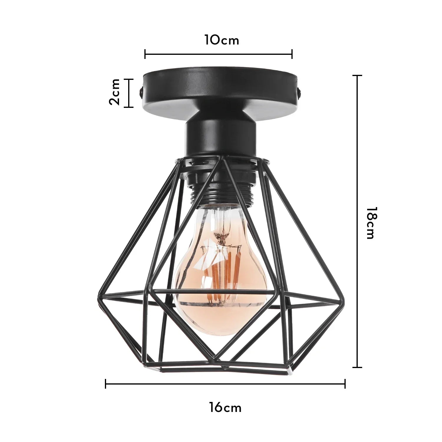 Vintage Industrial Ceiling Light Shade for Modern Kitchen Living Room Decor