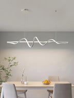 Water Ripple LED Pendant Lights: Modern Minimalist Dining Room Bar Hanging Lamp Fixtures