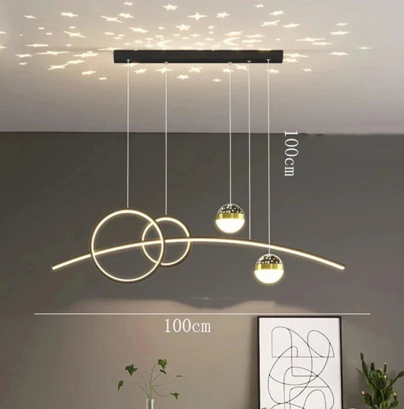 Modern Indoor LED Pendant Ceiling Chandelier for Dining Room