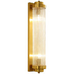 Crystal Wall Sconce Lamp for Living Room Bedside Decor Glass Gold Lighting