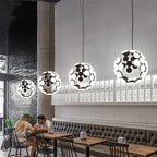 Nordic Sphere Moon Pendant Chandelier for Modern Decor & LED Lighting