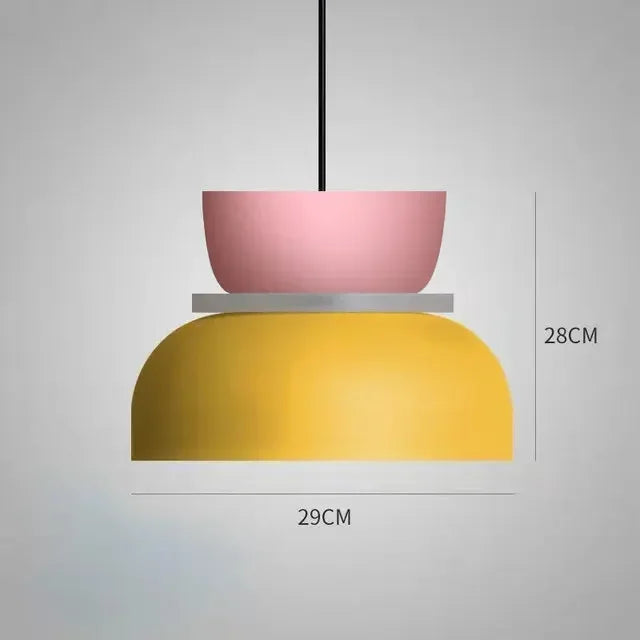 Modern LED Colour Pendant Lamp for Bedroom Living Room Dining Bar Study