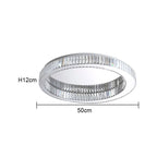 Crystal Circle Chandelier: Modern Nordic LED Ceiling Lamp for Living Room, Bedroom, Study