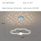 Starry Sky Kids Chandelier Light for Bedroom Study Room Decoration