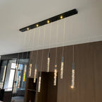 Crystal LED Chandelier: Modern Luxury Staircase & Living Room Hanging Lamp