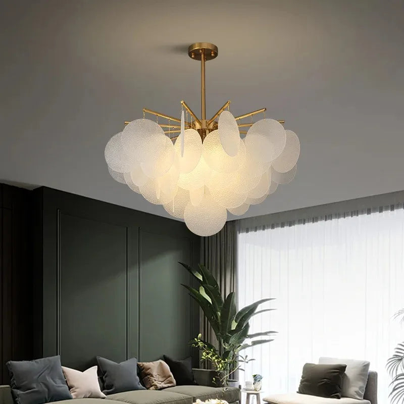 Modern Glass Chandelier Living Room Dining Bedroom Hall Pendant Lamp