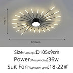 Nordic Gold LED Chandelier Ceiling Lights for Home Lighting