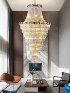 Modern Crystal Chandeliers for Luxury Living Room Staircase Lighting