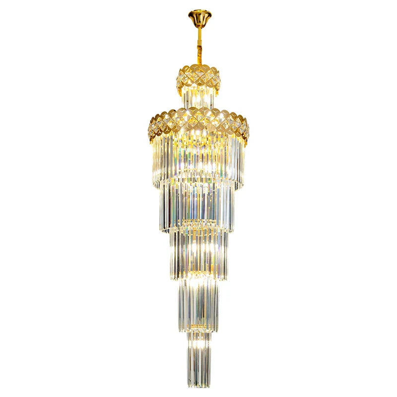 Light Luxury Crystal Chandelier for Elegant Villa Living Room & Hotel Lobby