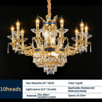 Luxury Villa Crystal Chandelier for Living Room, Dining Room, Bedroom