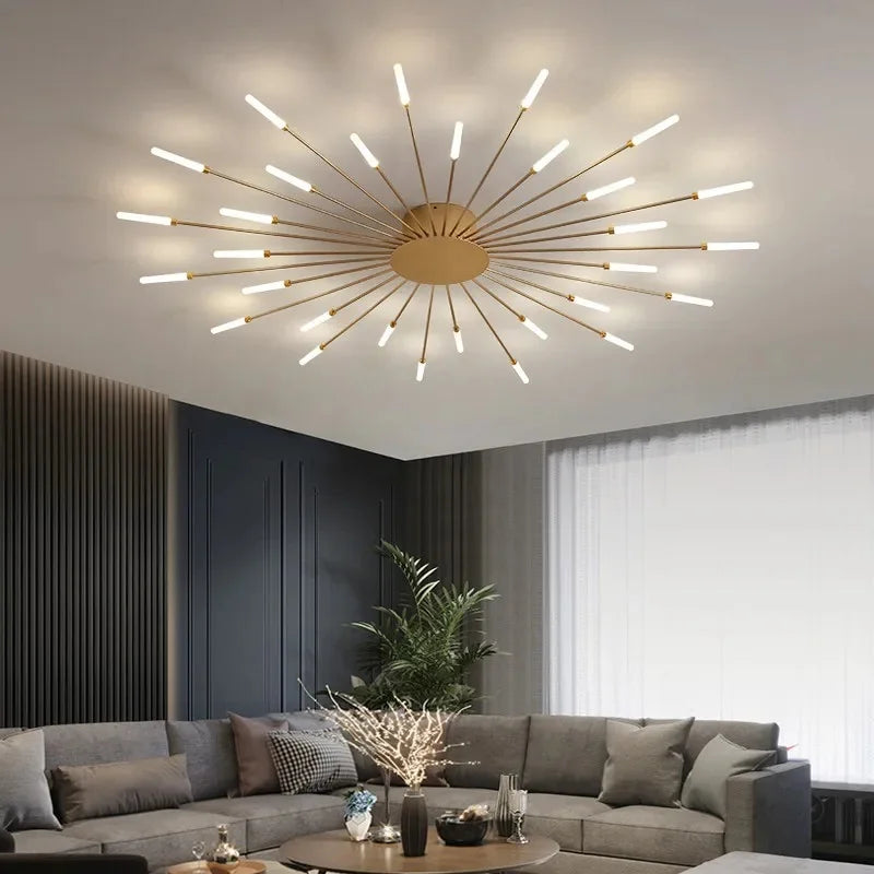 LED Indoor Ceiling Light: Modern Art Luster for Bedroom Hall Living Kids Room