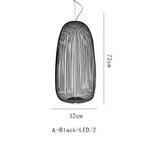 Modern LED Bird Cage Chandelier for Villa Living Room Dining Decor