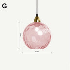 Water Grain Glass Pendant Light for Kitchen Bar Dining Room