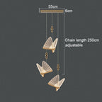 Acrylic Butterfly Chandelier Ceiling Lamp Indoor Lighting