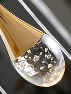 Modern Crystal Chandelier Golden Loft Hanging Light for Stylish Home Décor