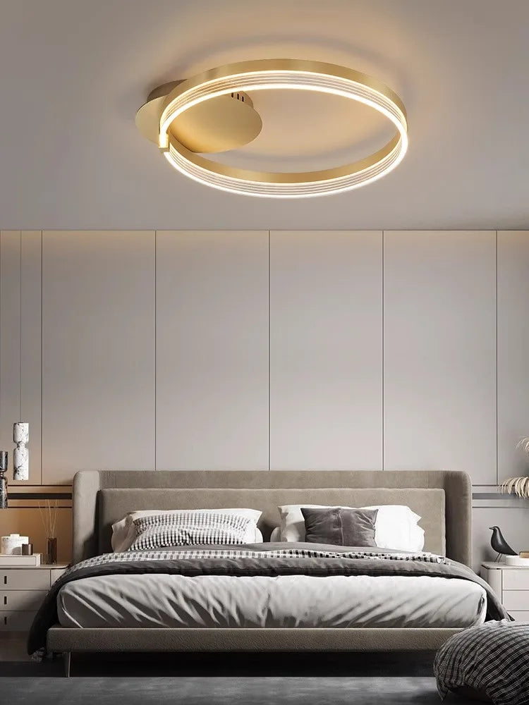 Acrylic Round Ring Ceiling Light LED Chandelier Modern Minimalism for Living Room and Kitchen