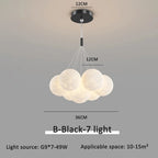 Bubble Ball LED Pendant Lights: Modern Chandelier for Living Dining Bedroom Office Decor