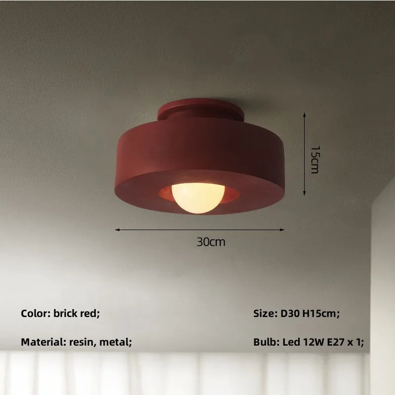 Modern Nordic Wabi Sabi Corridor Ceiling Light Fixture