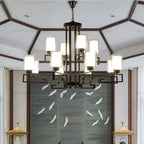 Retro Chinese Chandelier for Living Room Dining Bedroom Modern Villa Duplex