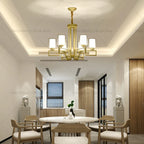Retro Chinese Chandelier for Living Room Dining Bedroom Modern Villa Duplex