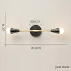 Nordic Gold Copper Wall Sconce for Modern Home Decor - Industrial Luminaire