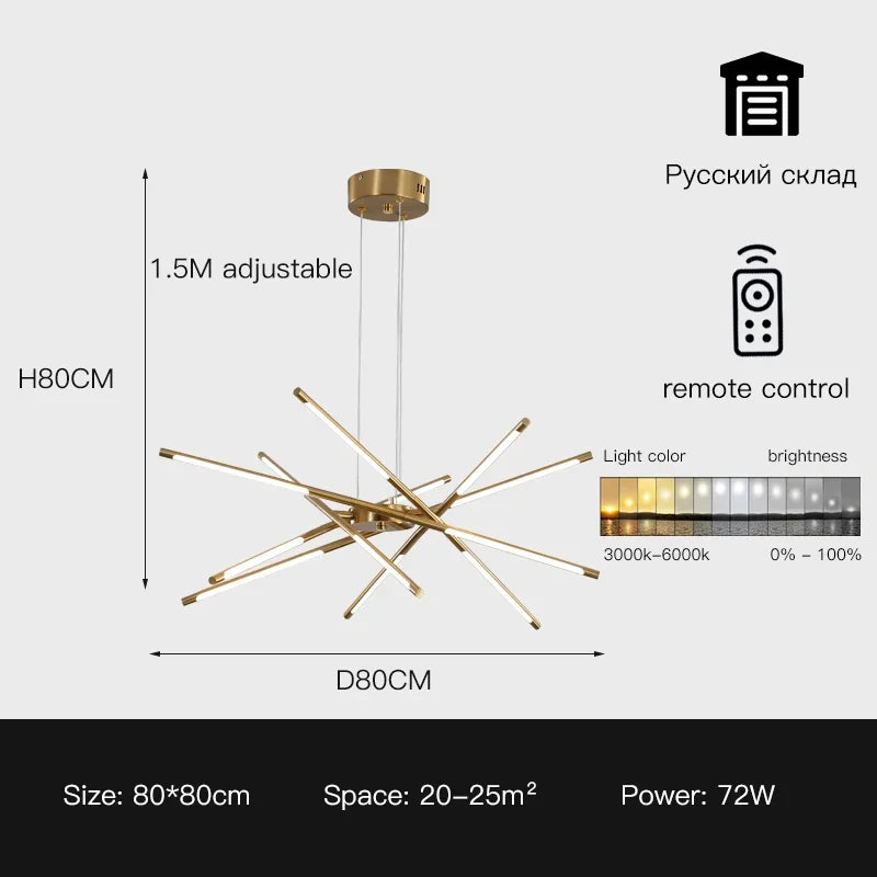 Linen Ceiling Chandelier: Black Gold Pendant Lamp for Home, Office, or Restaurant