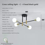 LED Ceiling Chandelier: Modern Light Fixture for Living Room, Bedroom, Hall - Indoor Home Decor