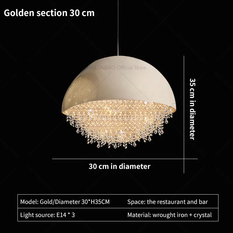 Young Luxury Crystal Chandelier Light for Living Room and Lobby