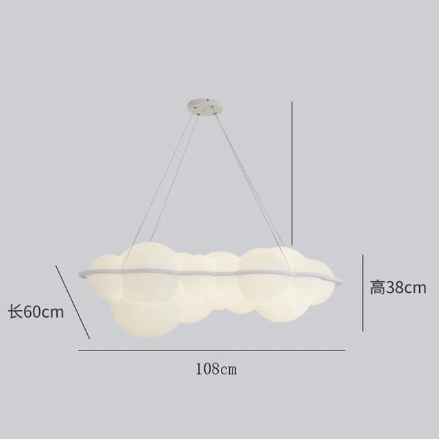 Nuvola LED Cloud Pendant Lamp - Nordic Style for Living Room and Bedroom