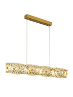 Modern Gold Crystal LED Chandelier for Dining Room & Bar Tables