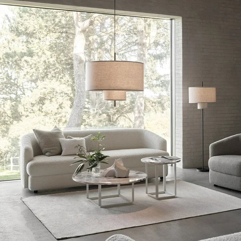 Wabi Sabi Fabric Pendant Lights for Home Decor and Lighting