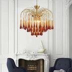 Crystal Water Drop Ceiling Chandelier for Home Decor and Lighting