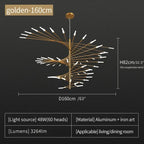 Fireworks LED Chandelier Light for Indoor Living Dining Bedroom Hall Decor