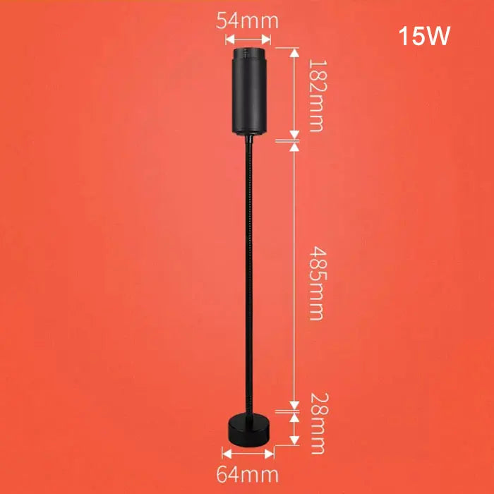 Zoomable Gooseneck Track Light for Gallery and Shop Ceiling Lighting