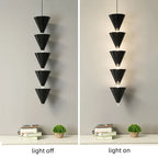 Nordic Tapered Multilayer Chandelier for Home LED Lighting Decor