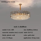 Modern Crystal Chandelier for Living Room Dining Hall Home Decor