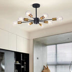 Sputnik Ceiling Chandelier: Modern Nordic Semi Flush Mount Lighting Fixture