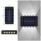 Solar Wall Lamp: Outdoor Waterproof Up/Down Lighting for Garden, Street, Landscape, Balcony