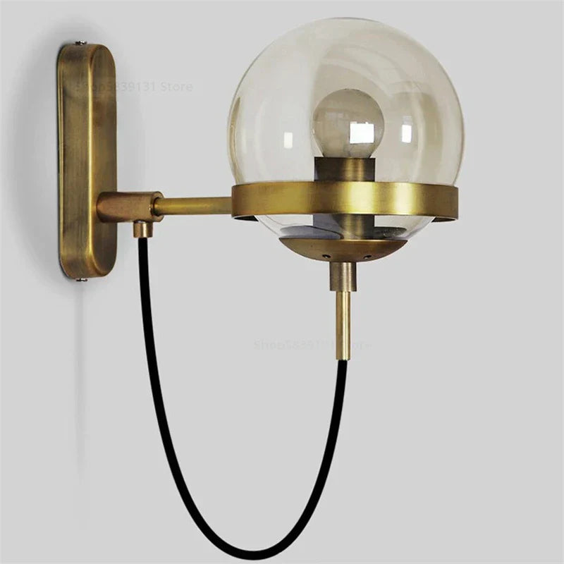 Nordic LED Wall Lamps for Home Bedroom Vintage Cafe Restaurant E27 Fixtures