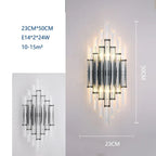 Crystal Wall Lamp: Modern Light Luxury for Living Room, Bedroom, and Corridor.