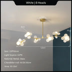 Modern Glass Ball Chandelier for Kids Room, Living Room Decor