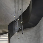 Water Drop Pendant Light: Modern Luxury Chandelier for Staircase, Bedside, Bar, and Restaurant