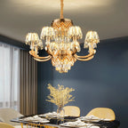 Crystal Luxury Chandelier: Elegant European Atmosphere Lighting for Living Room, Bedroom, and Restaurant